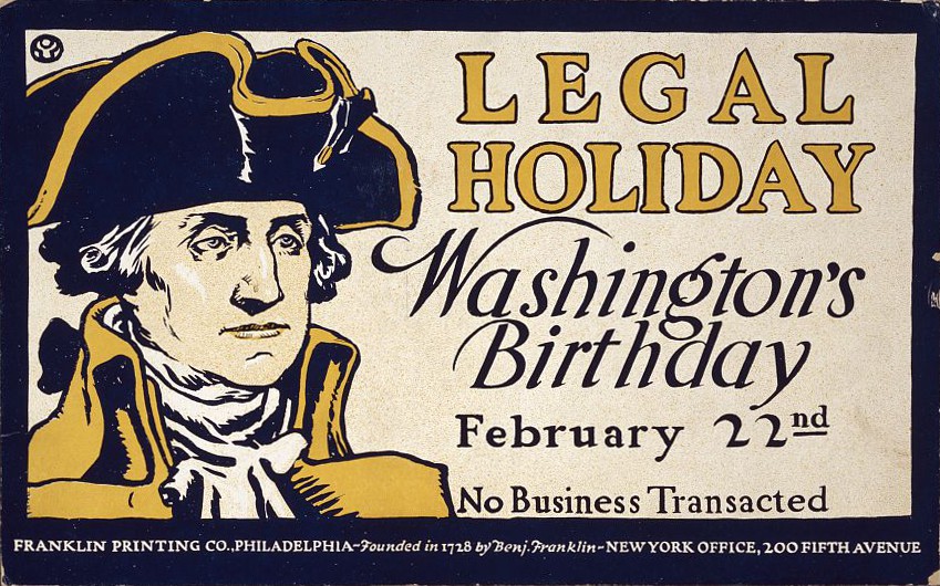 조지 워싱턴의 탄생일을 기념하는 미국의 기념우표(출처 : 위키피디아)