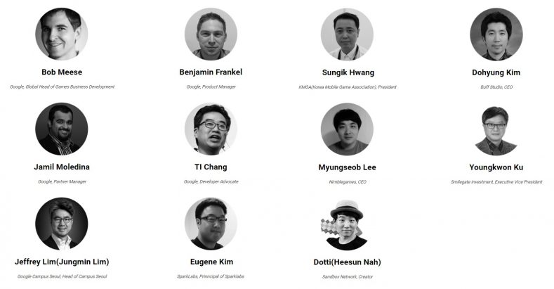 구글플레이 인디게임 페스티벌 심사위원진