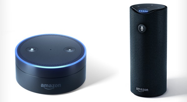 에코 닷(Echo Dot)과 에코 탭(Echo Tap), Source: Amazon