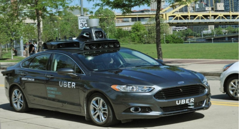 Uber가 미국 피츠버그에서 막바지 테스팅 중인 첫 상용 완전 자율 주행 택시. 출처=Uber