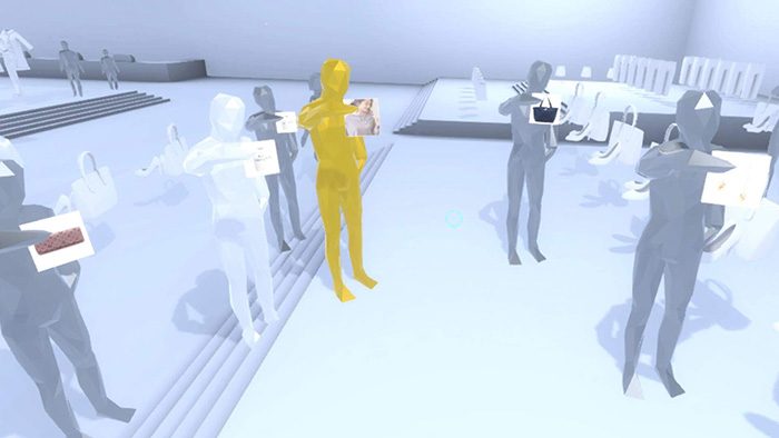 쇼핑몰 방문객을 VR공간에 시각화한다?