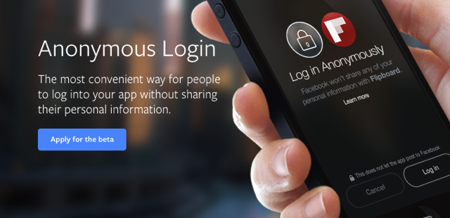 Facebook Anonymous Login