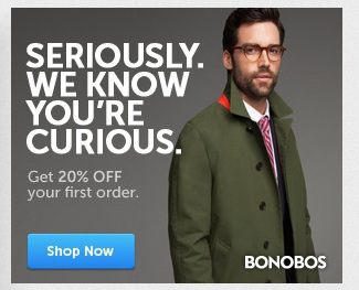 보노보스(Bonobos)의 타게팅 광고: “진짜로, 우리는 당신이 관심을 가지고 있다는 것을 압니다.”