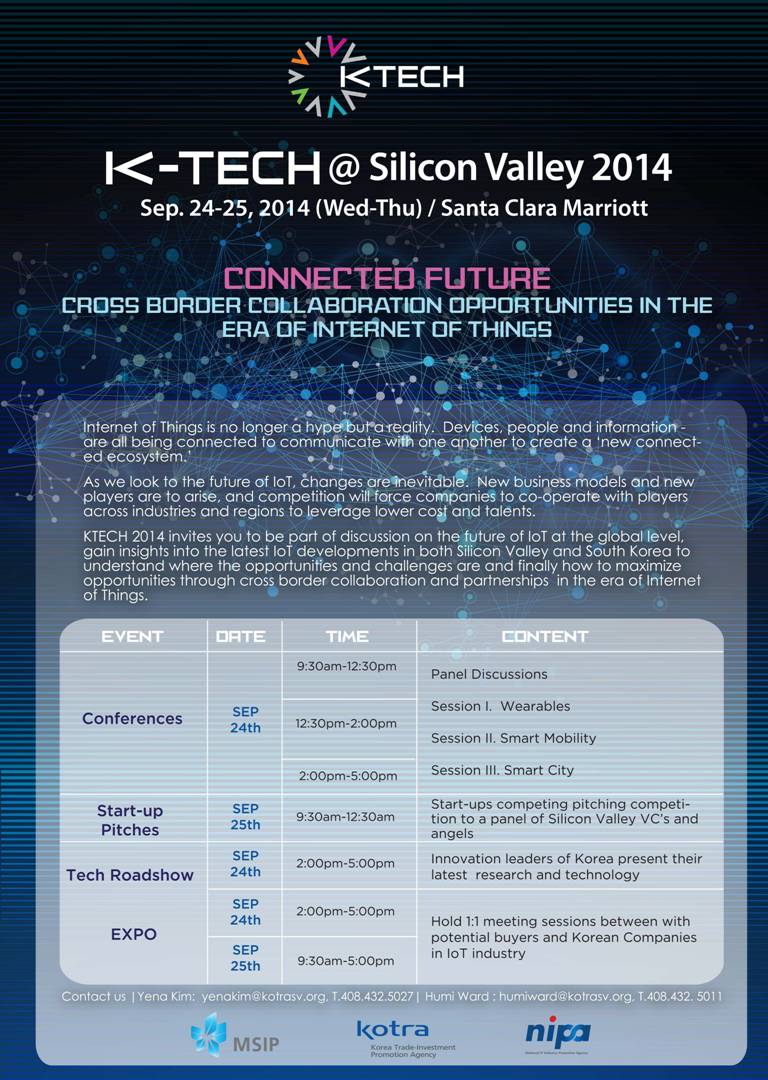 K-TECH at Sillicon Valley 2014