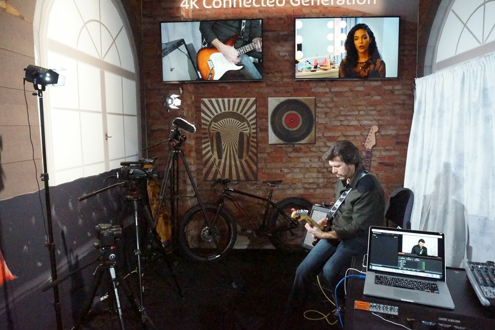 파나소닉 4K 카메라를 통한 개인 음악 방송