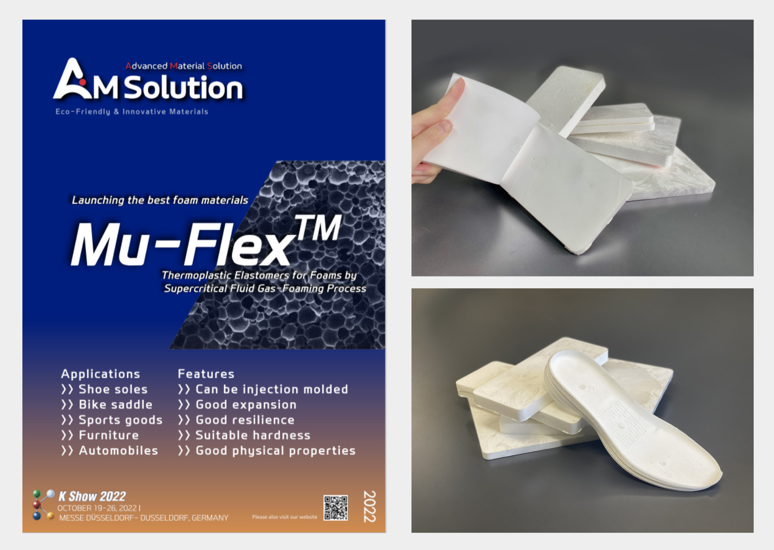 에이엠솔루션, 국내 최초 초임계 가스발포폼 소재 “K Show 2022’에서 첫 런... - 뉴스 썸네일 이미지
