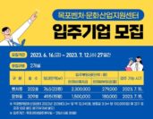 전남진흥원, 목포벤처·문화산업지원센터 4차 신규 입주기업 모집