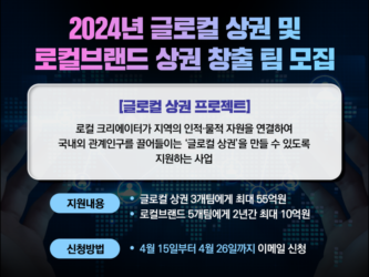 중기부, ‘글로컬 상권 프로젝트’ 신설 및 창출팀 모집