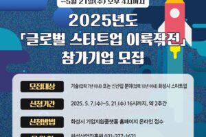 화성산업진흥원, ‘2025년도 글로벌 스타트업 이륙작전’ 참여 기업 모집