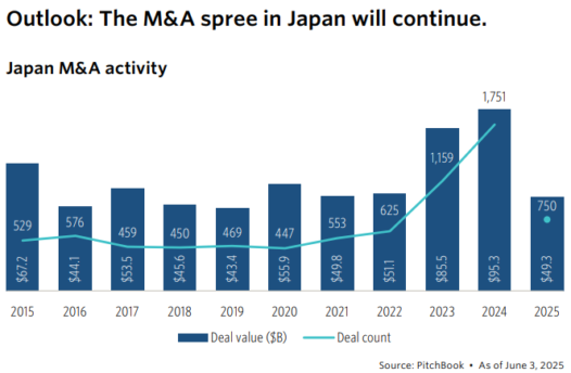일본 M&A 시장, 24년 역대급 호황…올해도 활황 이어가나